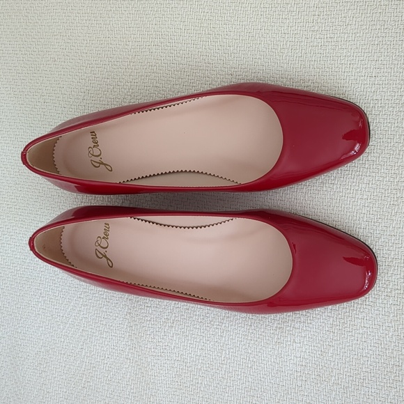 J Crew patent classic block heel pump, size 5.5 - Picture 3 of 5